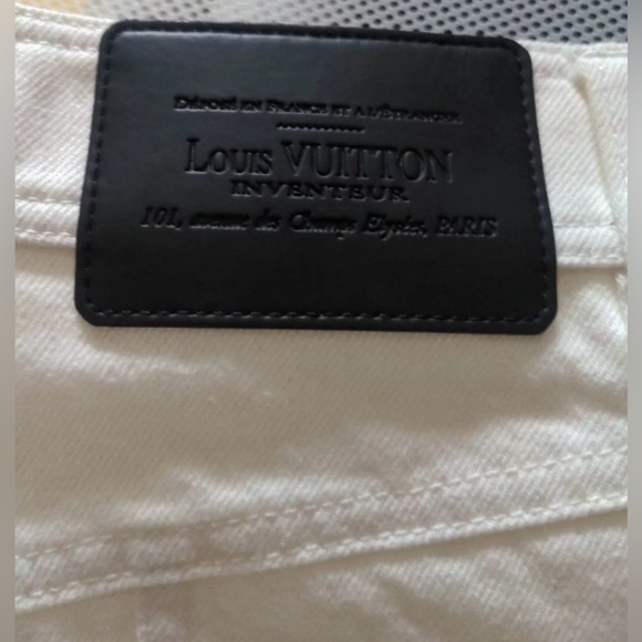 Louis Vuitton Night Denim Mini Shorts Milk White Rare Japan Exclusive Never Worn - Picture 10 of 16